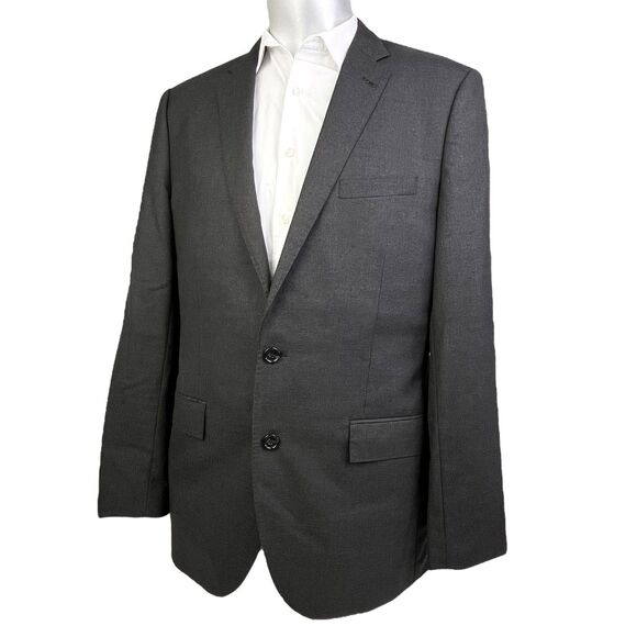 J Crew Ludlow Blazer Loro Piana Super 120 Wool Gray 2 Button Jacket Size 42 L - Picture 1 of 16